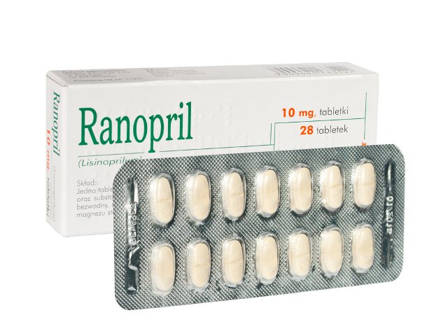 Ranopril interakcje ulotka tabletki 10 mg 28 tabl.