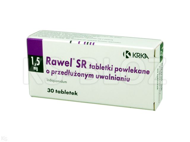 Rawel SR interakcje ulotka tabletki powlekane o przedłużonym uwalnianiu 1,5 mg 30 tabl.
