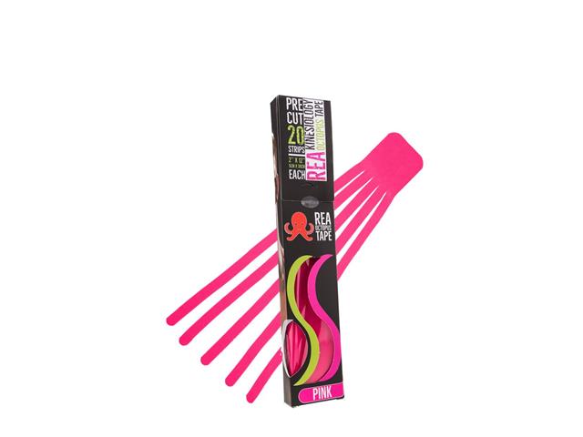 REA TAPE Kinesiology Tape Octopus Różowy 5cm x 30cm interakcje ulotka taśma kinezjologiczna - 20 szt.