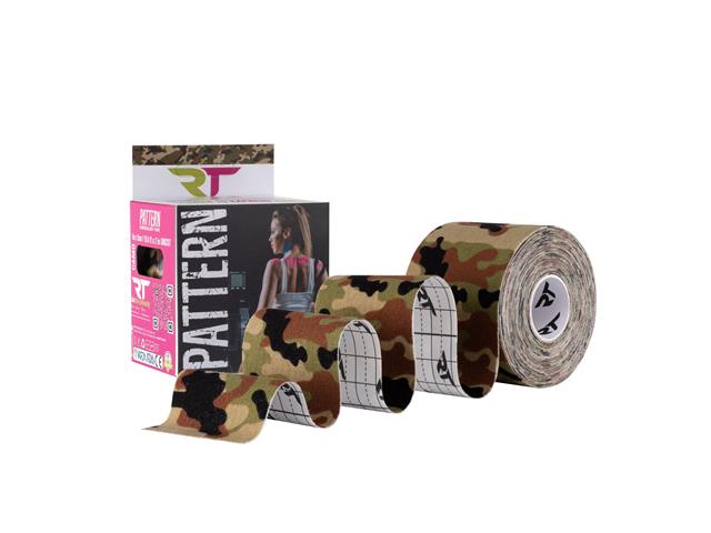 REA TAPE Kinesiology Tape Pattern Camo interakcje ulotka taśma kinezjologiczna  1 szt.