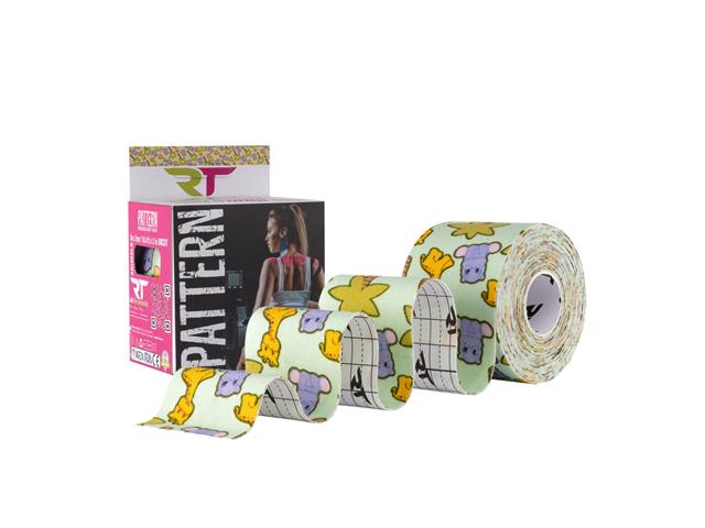 REA TAPE Kinesiology Tape Pattern Zwierzaki interakcje ulotka taśma kinezjologiczna  1 szt.