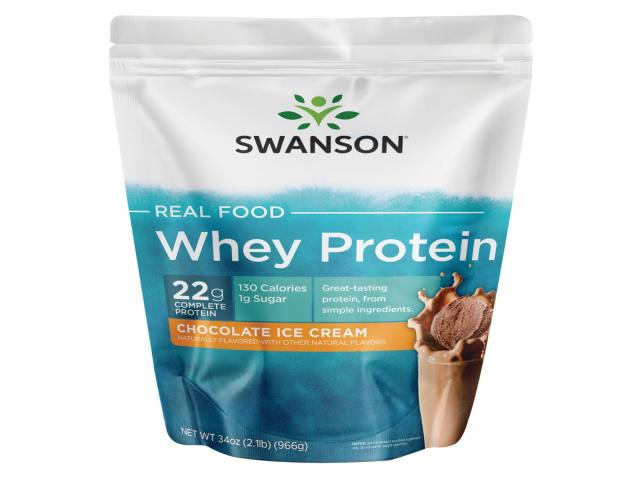 Real Food Whey Protein smak czekoladowy interakcje ulotka proszek  966 g