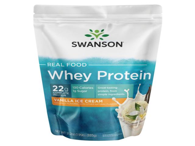 Real Food Whey Protein smak waniliowy interakcje ulotka proszek  885 g