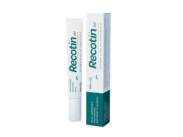 Recotin Żel po ukąszeniach owadów obrzeki, świąd interakcje ulotka żel - 20 ml