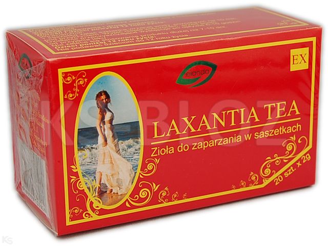 Red Laxantia Tea interakcje ulotka zioła do zaparzania w saszetkach 2 g 20 toreb.