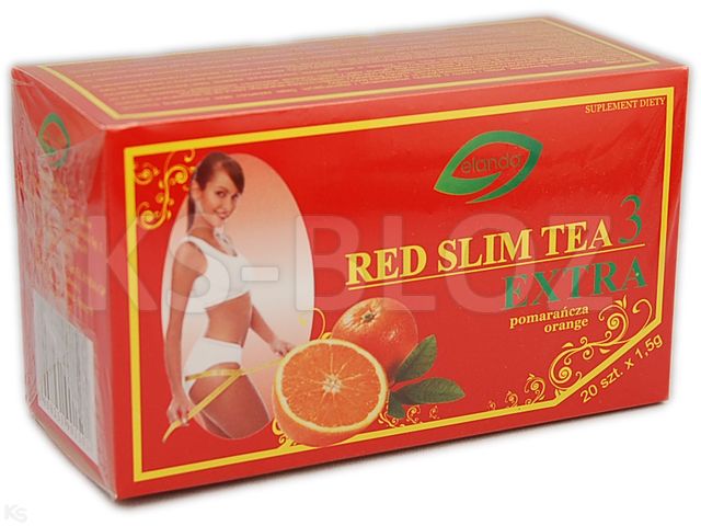 RED SLIM TEA 3 EXTRA SM.POMARAŃCZOWY interakcje ulotka  1,5 g 20 sasz.