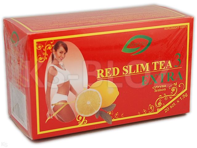 RED SLIM TEA EXTRA SM.CYTRYNOWY interakcje ulotka herbata 1,5 g 20 sasz.