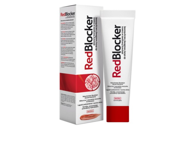 Redblocker Maska-kompres aktywny do skóry wrażliwej i naczynkowej interakcje ulotka   50 ml