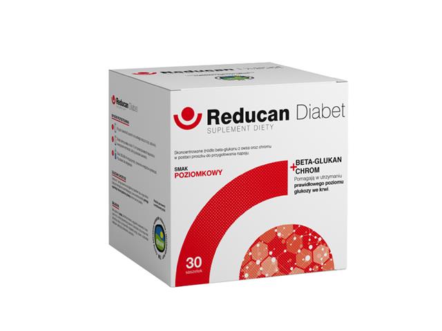 Reducan Diabet smak poziomkowy interakcje ulotka proszek - 30 sasz.