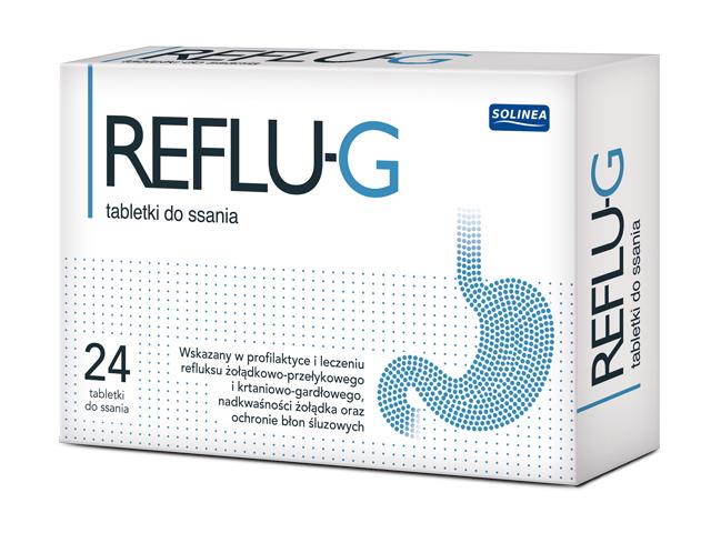 Reflu-G interakcje ulotka tabletki do ssania  24 tabl.