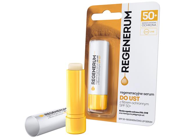 Regenerum Serum do ust regeneracyjne SPF 50+ interakcje ulotka   1 szt.