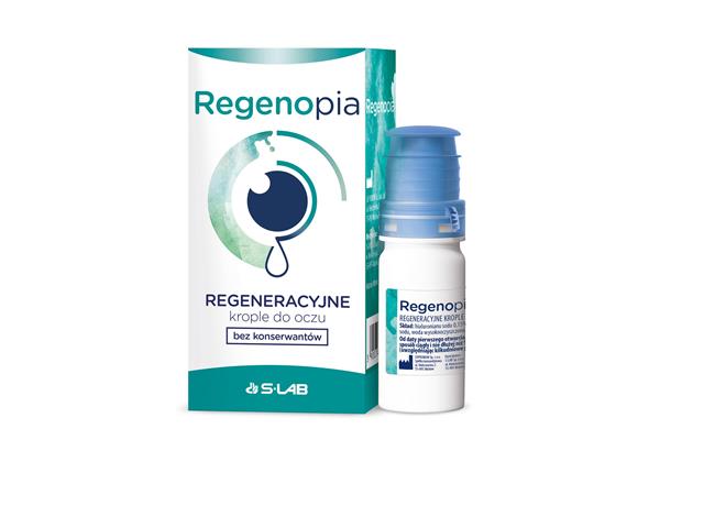 Regenopia Krople do oczu regeneracyjne bez konserwantów interakcje ulotka   10 ml