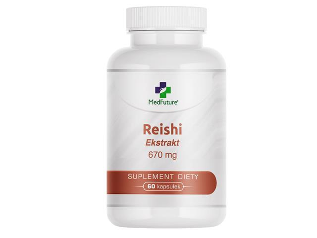 Reishi ekstrakt 670 mg interakcje ulotka kapsułki - 60 kaps.