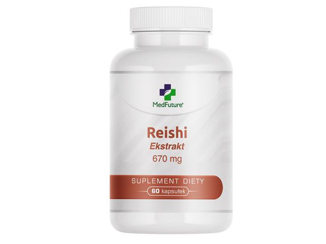 Reishi ekstrakt 670 mg interakcje ulotka kapsułki  60 kaps.