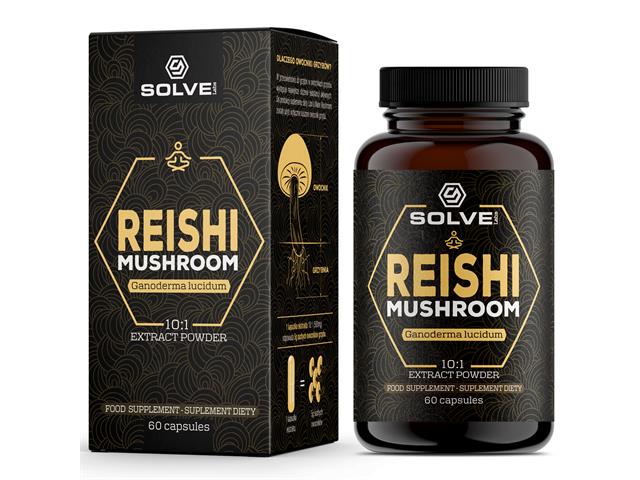 Reishi Mushroom interakcje ulotka kapsułki - 60 kaps.
