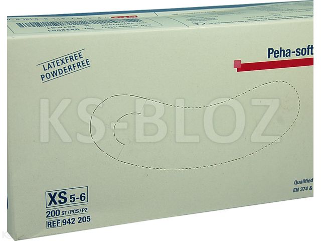 Rękawice n/jał.PEHA-SOFT Nitrile WHITE XS b/pudr. interakcje ulotka   200 szt.