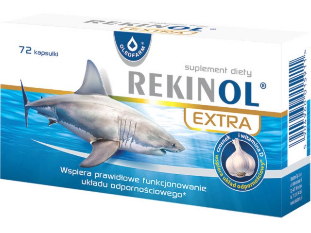 Rekinol Extra interakcje ulotka kapsułki - 72 kaps.