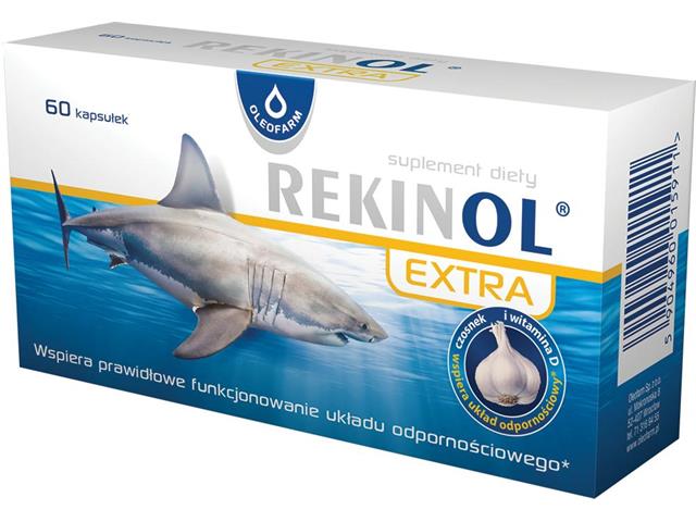 Rekinol extra interakcje ulotka kapsułki  60 kaps.