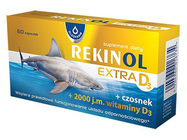 Rekitol Extra D3 interakcje ulotka kapsułki  60 kaps.