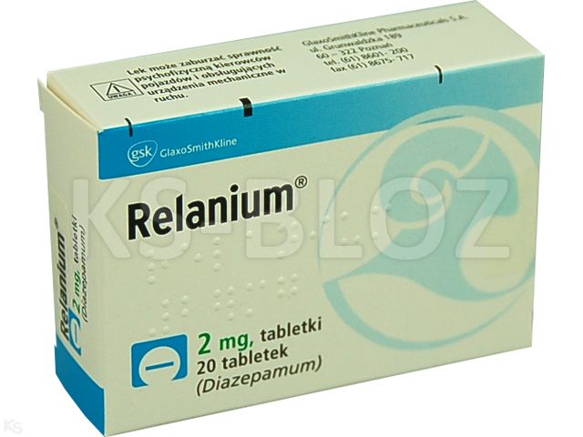 Relanium interakcje ulotka tabletki 2 mg 20 tabl. (1x20)