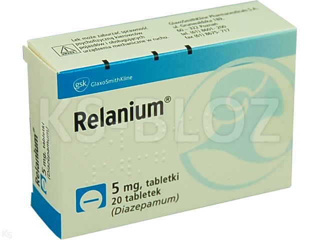 Relanium interakcje ulotka tabletki 5 mg 20 tabl. | 1x20
