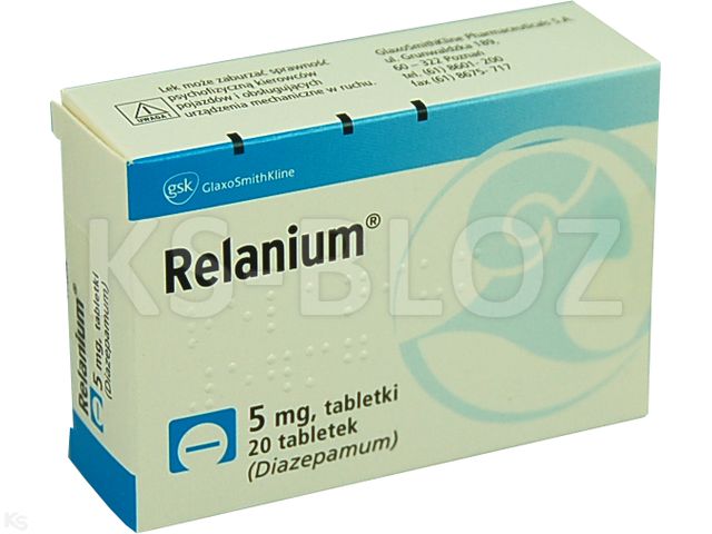 Relanium interakcje ulotka tabletki 5 mg 20 tabl. (1x20)