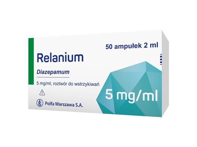 Relanium interakcje ulotka roztwór do wstrzykiwań 5 mg/ml 50 amp. po 2 ml