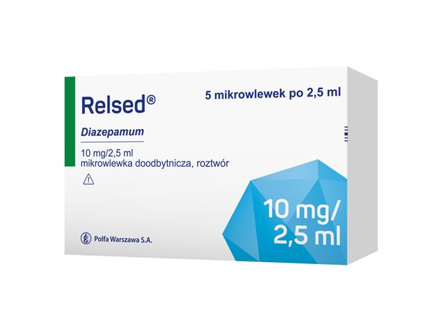 Relsed interakcje ulotka mikrowlewka doodbytnicza, roztwór 4 mg/ml 5 wlew. po 2.5 ml