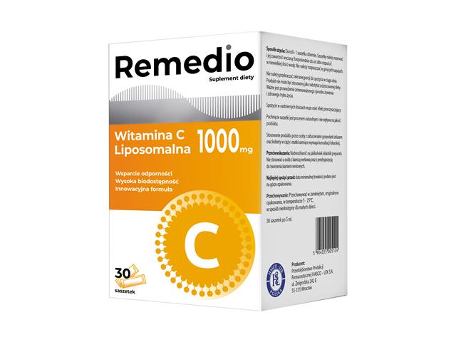 Remedio Witamina C Liposomalna interakcje ulotka płyn - 30 sasz. po 5 ml