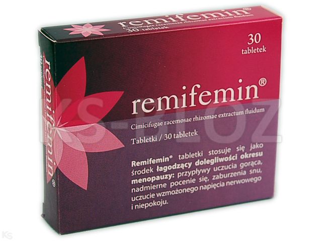 Remifemin interakcje ulotka tabletki - 30 tabl.