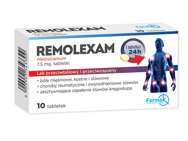 Remolexam interakcje ulotka tabletki 7,5 mg 10 tabl.