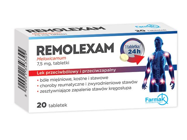 Remolexam interakcje ulotka tabletki 7,5 mg 20 tabl.