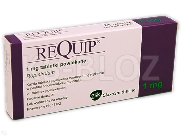 Requip interakcje ulotka tabletki powlekane 1 mg 