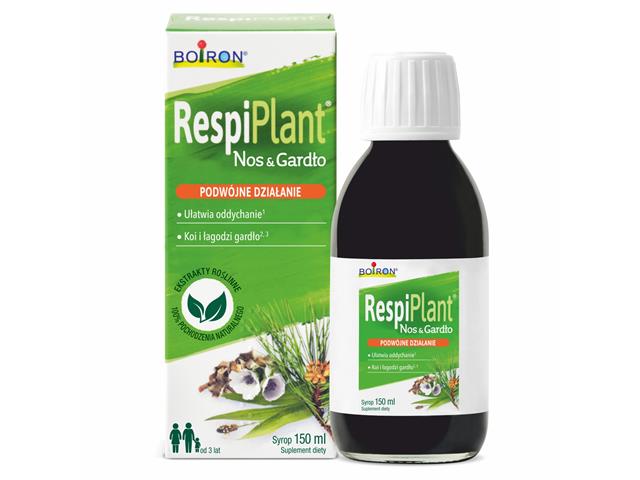 Respiplant Nos & Gardło interakcje ulotka syrop  150 ml