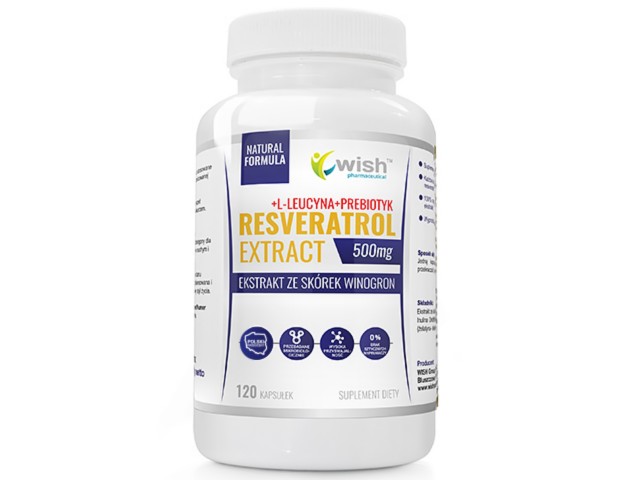 Resveratrol 500 mg Extract interakcje ulotka kapsułki - 120 kaps.
