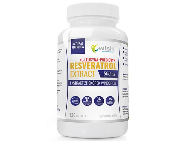 Resveratrol 500 mg Extract interakcje ulotka kapsułki  120 kaps.