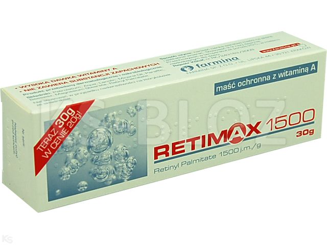 Retimax Maść ochronna z witaminą A interakcje ulotka maść  30 g