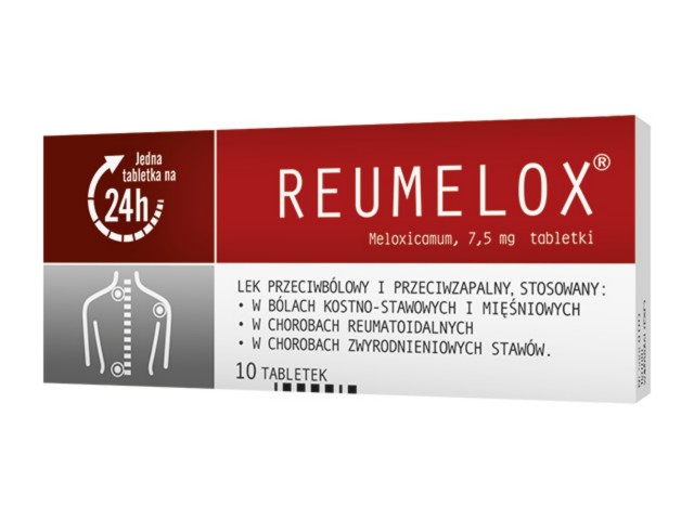 Reumelox interakcje ulotka tabletki 7,5 mg 10 tabl.