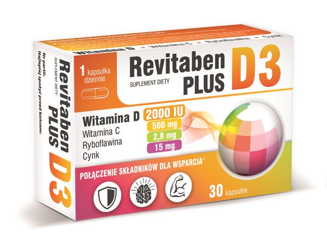 Revitaben D3 Plus interakcje ulotka kapsułki  30 kaps.