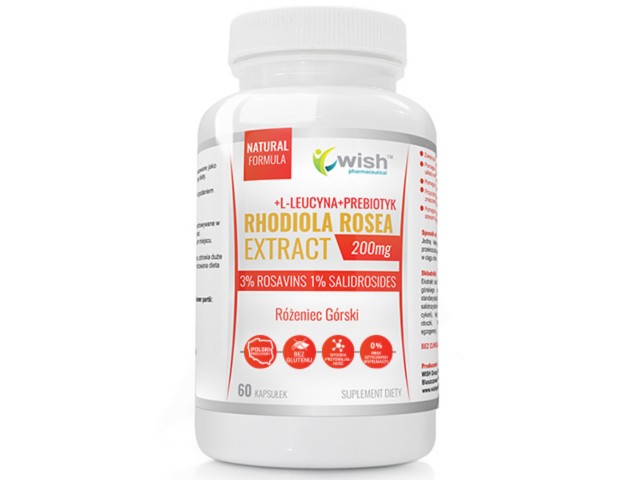 Rhodiola Rosea Różeniec Górski 200 mg interakcje ulotka kapsułki - 60 kaps.