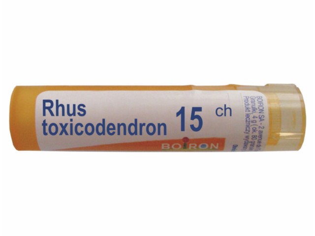 Rhus Toxicodendron 15 CH interakcje ulotka granulki  4 g