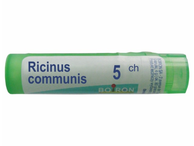 Ricinus Communis 5 CH interakcje ulotka granulki  4 g