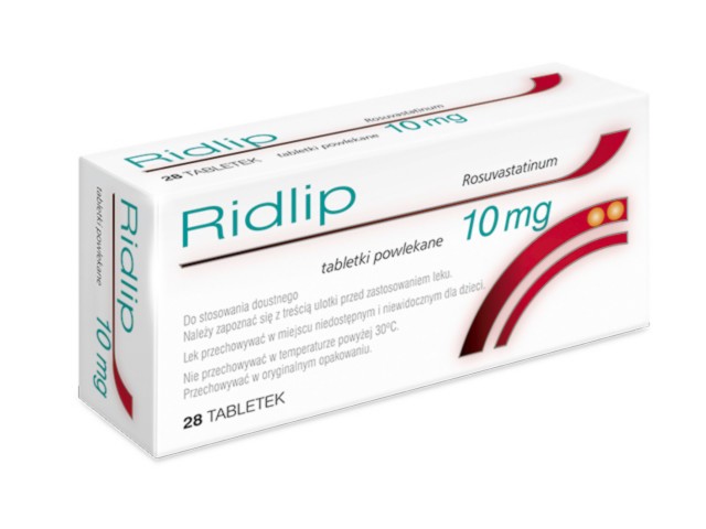 Ridlip interakcje ulotka tabletki powlekane 10 mg 28 tabl.