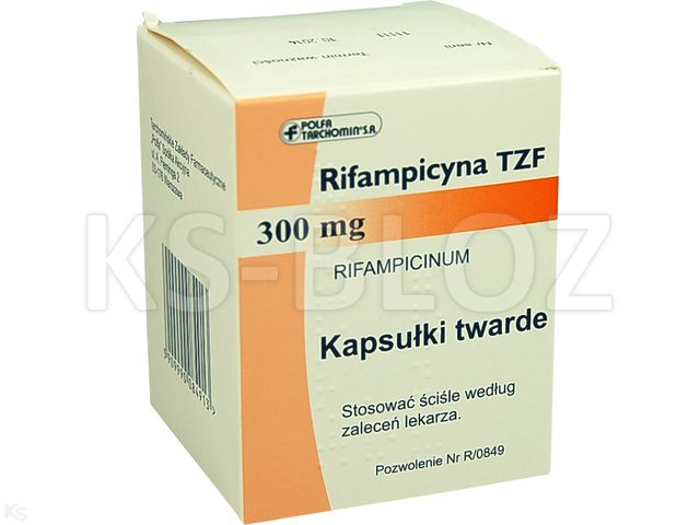 Rifampicyna TZF interakcje ulotka kapsułki twarde 300 mg 100 kaps.