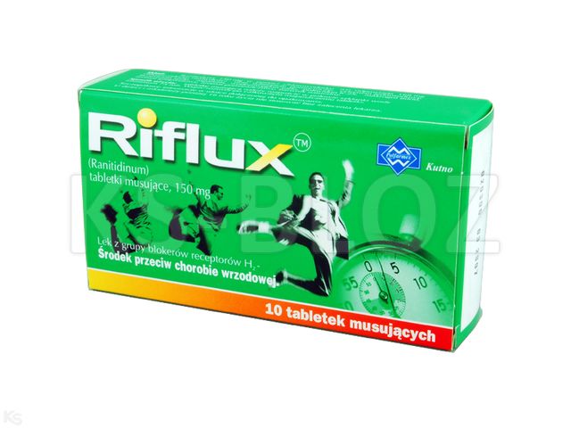 Riflux interakcje ulotka tabletki musujące 150 mg 10 tabl. | blister