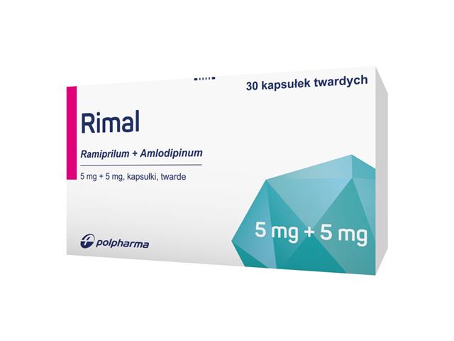 Rimal interakcje ulotka kapsułki twarde 5mg+5mg 30 kaps.