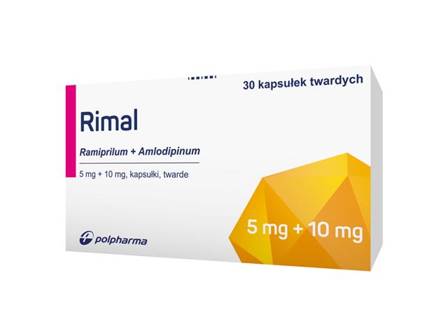 Rimal interakcje ulotka kapsułki twarde 5mg+10mg 30 kaps.