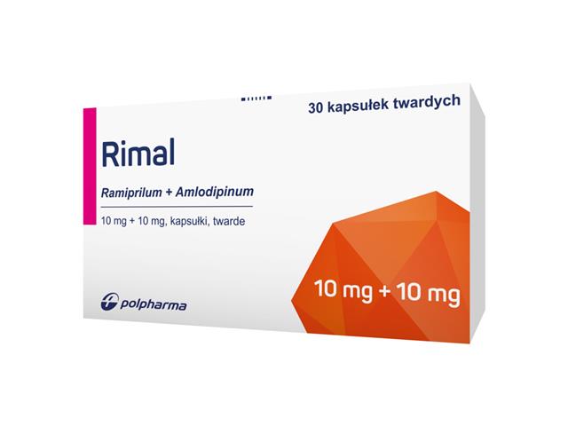 Rimal interakcje ulotka kapsułki twarde 10mg+10mg 30 kaps.