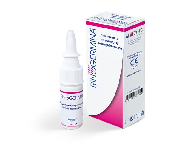 Rinogermina Spray do nosa interakcje ulotka aerozol do nosa  1 but. po 10 ml | + 1 sasz. po 2,3 g (+ pompka)