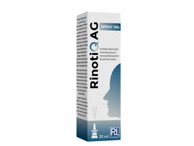 RinotiQ AG Spray gel interakcje ulotka spray do nosa - 20 ml
